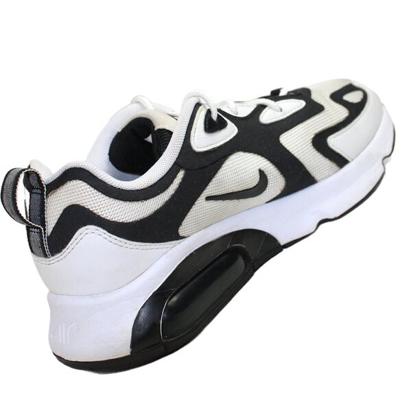 Nike Air Max 200 White Anthracite Black Low Top Lace-Up Sneaker, Size 8.5 - Picture 7 of 10